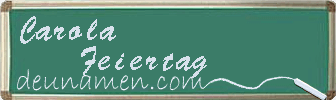 Carola Feiertag Visitenkarte